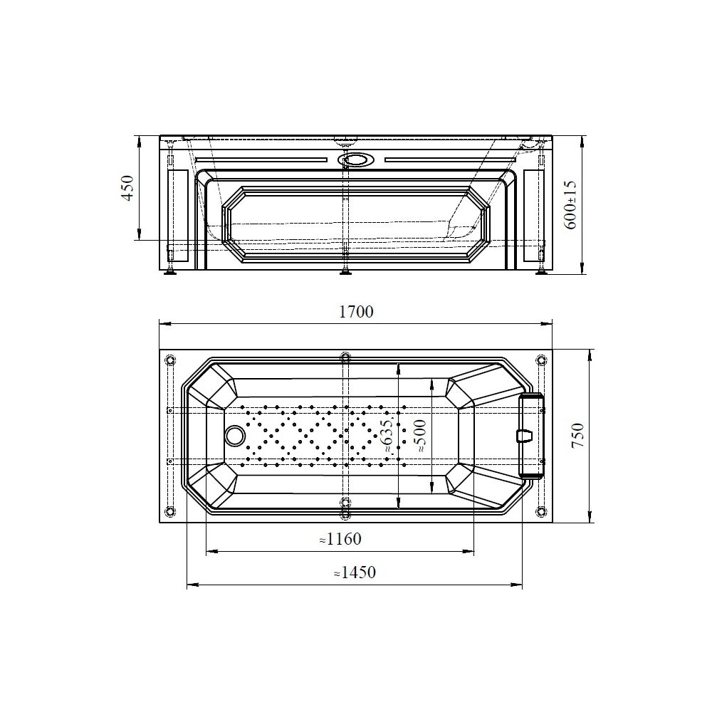 Акриловая ванна Радомир Уэльс схема