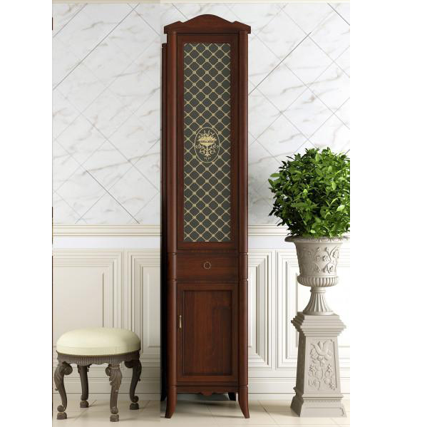 Пенал Opadiris Виктория светлый орех с черной патиной, правый