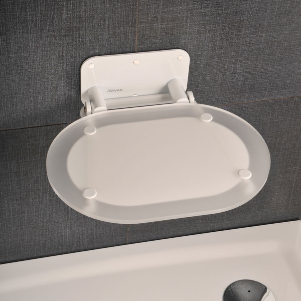 Сиденье для душа Ravak CHROME CLEAR/WHITE