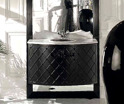 Тумба под раковину Armadi Art Queen 1060 черный глянец