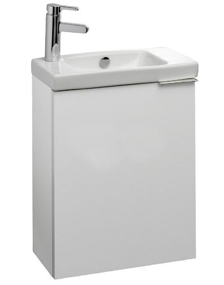 Тумба с раковиной Jacob Delafon Odeon Up 48 см подвесная, белый лак